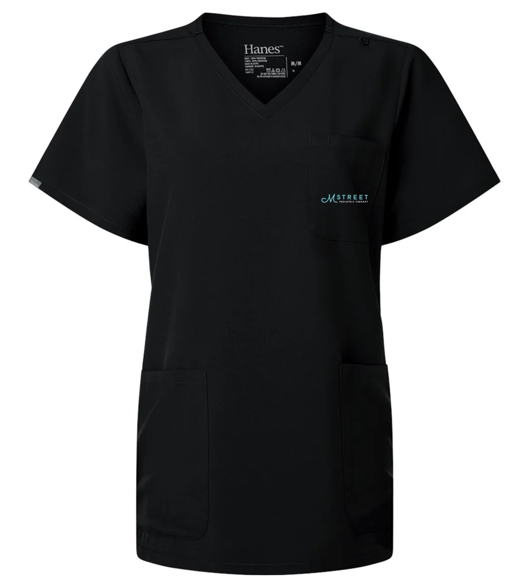 Hanes Women's V-Neck 3 Pocket Scrub Top