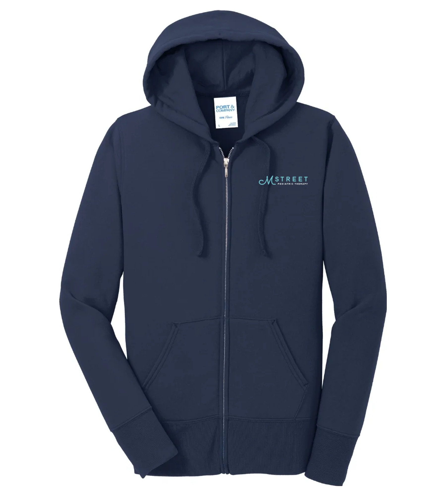 Port & Company Ladies Core Fleece Full-Zip Hooded Sweatshirt